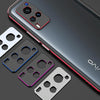 For vivo X60 Aurora Series Lens Protector + Metal Frame Protective Case(Black Silver)