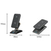 3-In-1 15W Portable Folding Desktop Stand Mobile Phone Wireless Charger(Black)