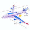 Model Airplane Toys Electric Flash Music Plane Kids Toy DIY Aircraft Gift