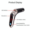 S7 Smart Digital Display Music Player Calling Car Charger, Color: Black