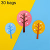 30 Bags Forest Tree Cake Insert Card Flag Insert Baking Decoration Birthday Cake Card Insert Cake Decoration(CP-492)