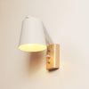 Creative Bedroom Study Bedside Balcony Aisle Porch Hotel Cafe Wood Wall Lamp Switch Light, Light Source:without Light Source(White)