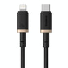 Baseus Dura Series USB-C / Type-C to 8 Pin 20W Fast Charging Cable, Length:1m(Gold Black)