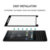 0.3mm 9H Surface Hardness 2.5D Silk-screen Full Screen Tempered Glass Film for BlackBerry KEY2(Black)