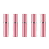 Portable Mini Refillable Glass Perfume Fine Mist Atomizers with Metallic Exterior, 5ml(Pink)