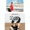 DT28 1.54inch IP68 Waterproof Silicone Strap Smartwatch Bluetooth 4.2, Support Incoming Call Reminder / Blood Pressure Monitoring / Watch Payment(Black Silver)
