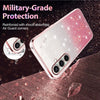 For Samsung Galaxy S24 FE 5G Gradient Glitter Flower All-inclusive Phone Case(Pink)