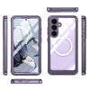 For Samsung Galaxy S25 5G Tempered Glass MagSafe Phone Case(Purple)
