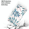 For Alcatel 1SE (2020) Coloured Drawing Cross Texture Horizontal Flip PU Leather Case with Holder & Card Slots & Wallet & Lanyard(Pink Green Leaf)