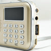 Y-619  FM/AM Mini Radio MP3 Rechargeable Music Player Support TF/SD Card with LED Display(Red)
