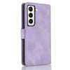 For Samsung Galaxy S21 5G Dreamy Butterfly Love Flower Embossed Leather Phone Case(Purple)
