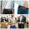 HAWEEL 4.7 inch Nylon Cloth Phone Belt Clip Horizontal Carrying Pouch with Card Slot (Black)