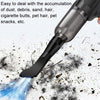 Car Vacuum Cleaner Large Suction Power Wireless Pump Inflatable Blower Handheld Small Vacuum Cleaner, Style: Brushless 260W+4 Filters+Air Bag (Black)