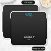 AOHANG7 USB Weight Scale With LED Hidden Screen Tempered Glass Body Scale(Red)