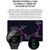 Outdoor GPS Sport Watch 1.32inch HD Round Screen Multi Sport Mode Smartwatch(Black)