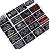 20 PCS / Set Hook and Loop Fastener Armband English Letter Embroidery Banner