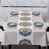 PVC Waterproof Oil-proof Embroidery Yarn Tablecloth, Size: 140x200cm(European Court Beige)