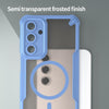 For Samsung Galaxy A56 5G Armor Glaze MagSafe Magnetic Phone Case(Blue)