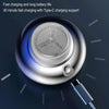 C21 Mini Flying Saucer Shaped Electric Shaver Travel Portable Charging Beard Trimmer(Black)