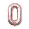 2 PCS 40 Inch Aluminium Foil Number Balloons Birthday Wedding Engagement Party Decor Kids Ball Supplies(0-Champaign gold)