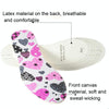 3 Pairs Latex Children Insole Soft Cartoon Printed Canvas Foot Pad(Love)