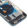 iPhone 12 Pro Back Cover Assembly (Blue) - With Side Keys & Wireless Charging