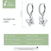 Butterfly S925 Sterling Silver Earrings Hollow Zircon Earrings