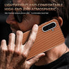 For Samsung Galaxy A36 AZNS Electroplated Edge Carbon Fiber Texture Phone Case(Black)