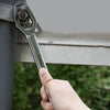 Multi-Function Plum Wrench Open Adjustment Double-Headed Self-Tightening Wrench(Black)