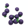 30 PCS / 3 Bags 1:12 Mini Doll House Kitchen Miniature Food Play Decoration Fruit Mangosteen(Purple)