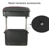 2 PCS Universal Car PU Leather Wrapped Armrest Box Cushion Car Armrest Box Mat with Storage Box (Grey)