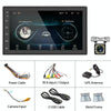 A2222KT 7 Inch Android Navigation WiFi Version 1+32G GPS Bluetooth 2.5D Screen Car Central Control MP5 Player, Style: Standard+12Lights Camera