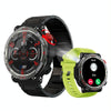 LOKMAT ZEUS 5 PRO 1.46 Inch 5ATM Waterproof Flashlight Bluetooth Call Smart Watch(Fluorescent Green)