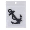 Ship Anchor Shape Car Auto Metal Free Stickers(Black)