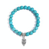 S2208-2 Owl Women Beaded Bracelet Turquoise Ethnic Style Charm Jewelry