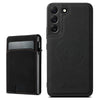 For Samsung Galaxy S25+ 5G Suteni H19 Litchi Texture 2-in-1 MagSafe Removable Card Case Back Phone Case(Black)
