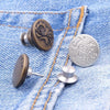 20 PCS 17mm Jeans Buttons Nail-Free Adjustable And Detachable Buttons, Colour: Style 18
