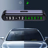 2 PCS One-Click Automatic Hiding Temporary Parking Signs For Cars(White - Green Numbers)