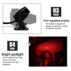 5V Roof Ceiling Decoration Red Light Star Night Lights Starry Sky Atmosphere Lamp Projector with Remote Control