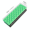 2 PCS Portable Folding Cellular Massage Cushion Outdoors Damp Proof Picnic Seat Mats EVA Pad(Light Green)