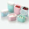 Baby Portable Milk Powder Box Food Container Storage Feeding Box Children Food PP Box, Size:Large12.5  9.5  15cm(Green)