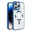 For iPhone 14 Pro Max Glaring CD Texture MagSafe Phone Case(Royal Blue)