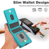For Samsung Galaxy Z Fold5 AwQuer RFID Vertical Flip Card Bag Holder Leather Phone Case(Green)