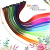 10 PCS Chemical Fiber Wig One-Step Gradient Color Single Card Wig, Stretched Length:24inches(27#)