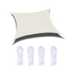 Outdoor Garden Sunshade Sail Waterproof Anti-UV Canopy, Size: 3m x 4m(Beige)