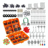 213 PCS / Set Road Squid Hook Accessories Set(026 Orange Box)