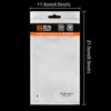 10 PCS HAWEEL 21cm x 11.5cm Hang Hole Clear Front White Pearl Jewelry Zip Lock Packaging Bag