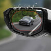 2pcs /Set Rainproof Anti-Fog And Anti-Reflective Film For Car Rearview Mirror Ellipse 100X145mm(Transparent)