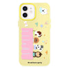 For iPhone 11 Skin Feeling Jelly TPU Hybrid PC Phone Case(Dog Party Yellow)