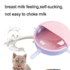 Pet Self-Sucking Milk Bowl Feeder, Purple, Cat/Dog